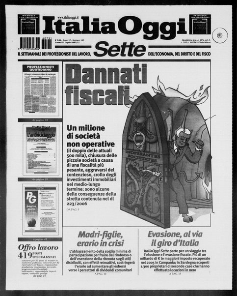 Italia oggi : quotidiano di economia finanza e politica